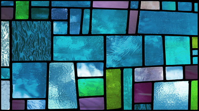 Design should function like stained glass, [catching your eye] and drawing you in.